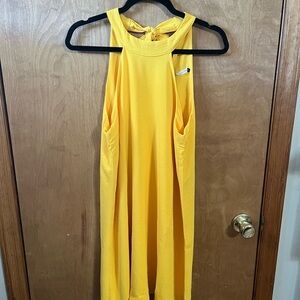 Three Eighty Two Yellow Sleeveless Dress